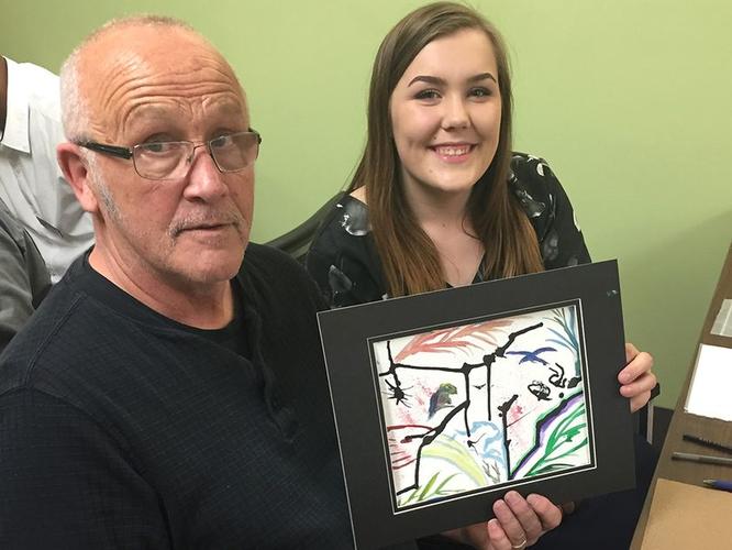 'It feels like we're family': Students and seniors with dementia find common ground in art